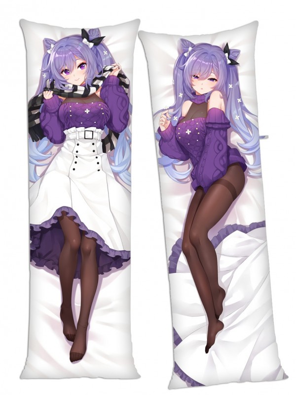 Genshin Impact Keqing Anime Dakimakura Japanese Hugging Body Pillow Cover