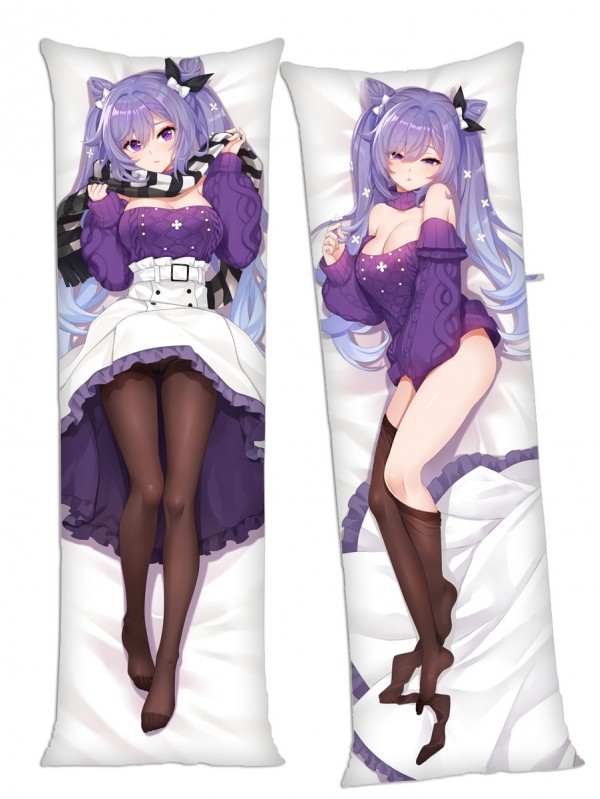 Genshin Impact Keqing Anime Dakimakura Japanese Hugging Body Pillow Cover