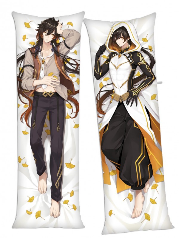 Genshin Impact Zhongli Anime Dakimakura Japanese Hugging Body Pillow Cover