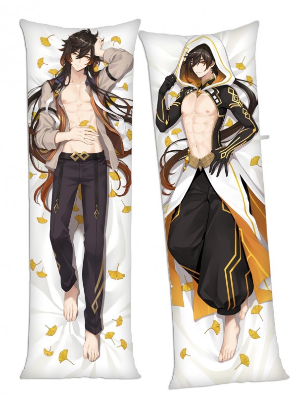 Genshin Impact Zhongli Anime Dakimakura Japanese Hugging Body Pillow Cover