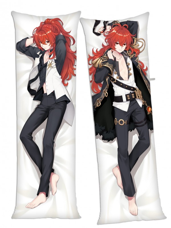 Genshin Impact Diluc Anime Dakimakura Japanese Hugging Body Pillow Cover