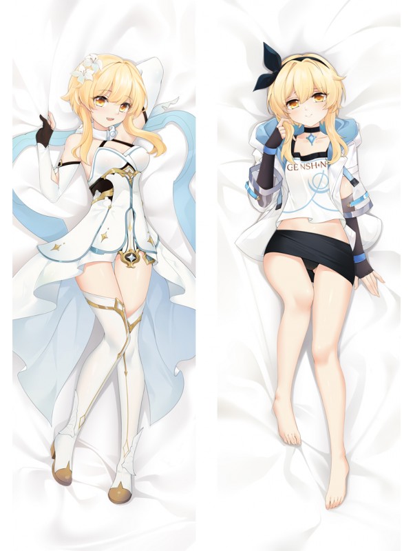 Genshin Impact Lumine Anime Dakimakura Pillow Hugging Body Pillowcover