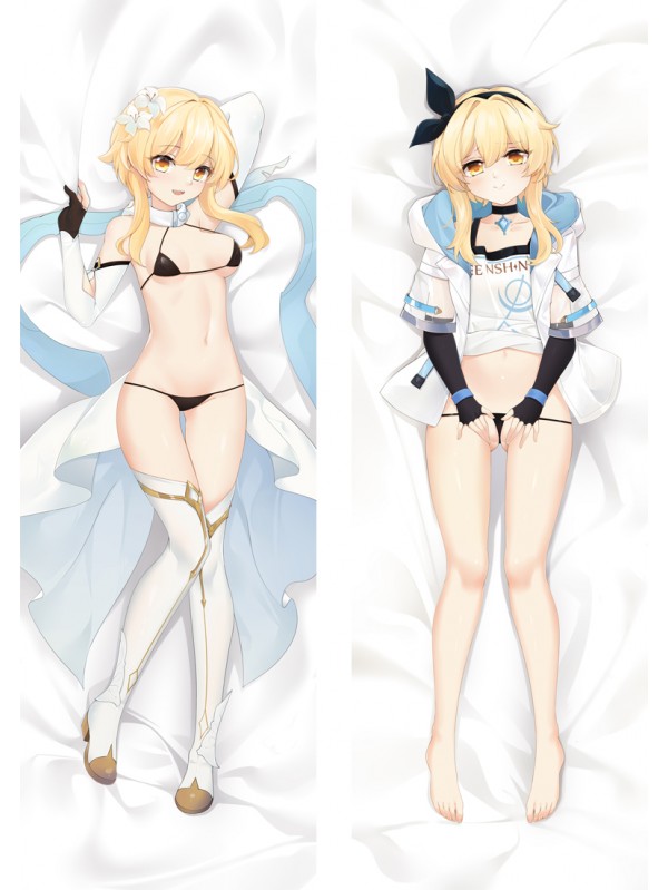 Genshin Impact Lumine Anime Dakimakura Pillow Hugging Body Pillowcover