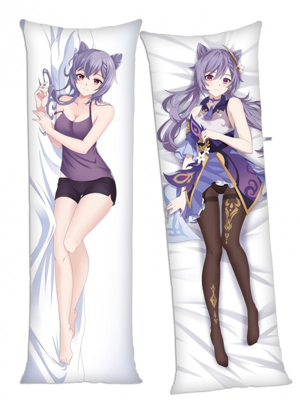 Genshin Impact Keqing Anime Dakimakura Japanese Hugging Body Pillow Cover