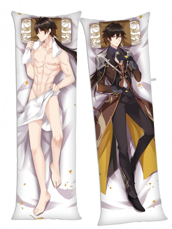 Genshin Impact ZhongLi Anime Dakimakura Japanese Hugging Body Pillow Cover