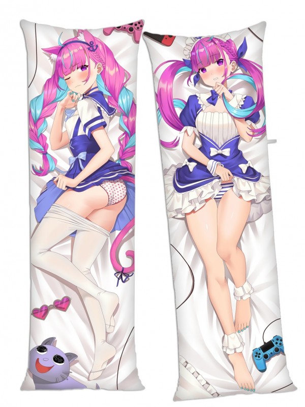 Virtual Youtuber Minato Aqua Anime Dakimakura Japanese Hugging Body Pillow Cover