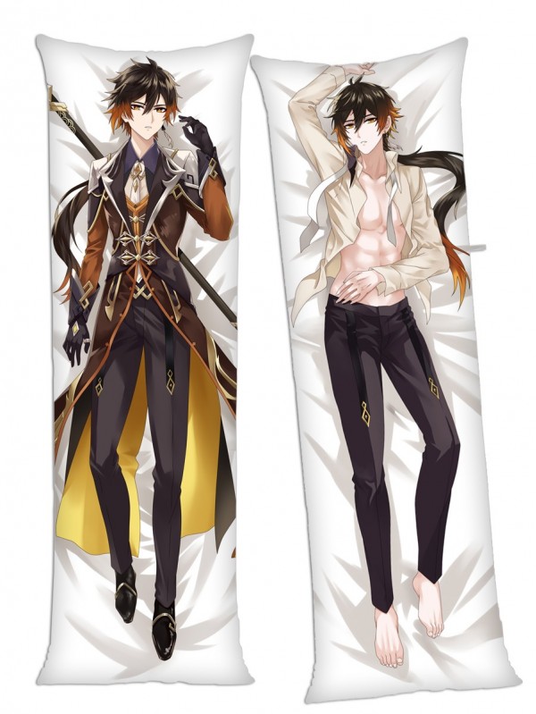Genshin Impact Zhongli Anime Dakimakura Japanese Hugging Body Pillow Cover