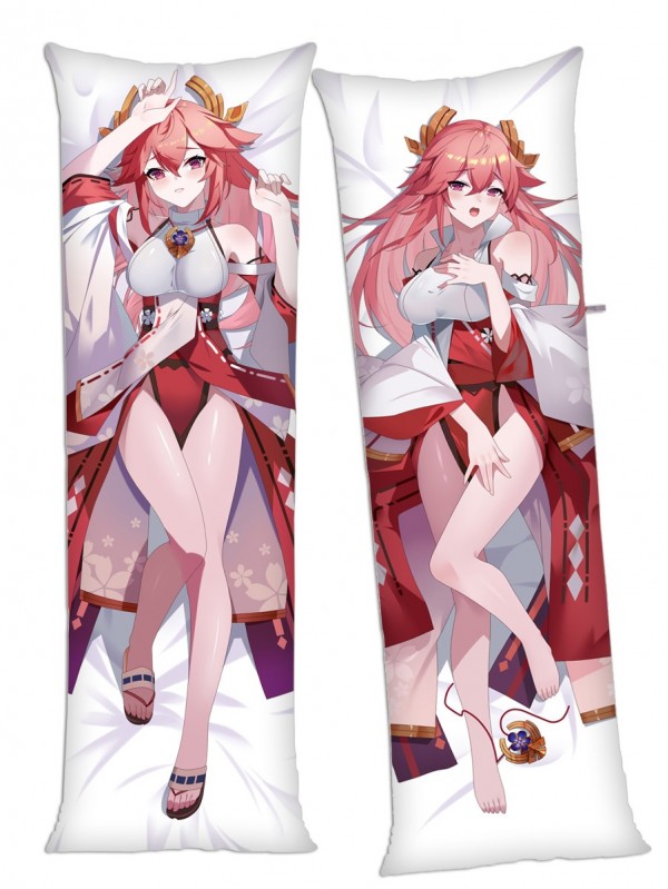 Genshin Impact Yae Miko Anime Dakimakura Japanese Hugging Body Pillow Cover