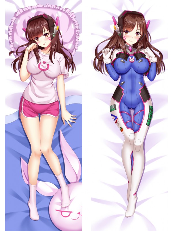 Overwatch D.VA Anime Dakimakura Pillow Hugging Body Pillowcover