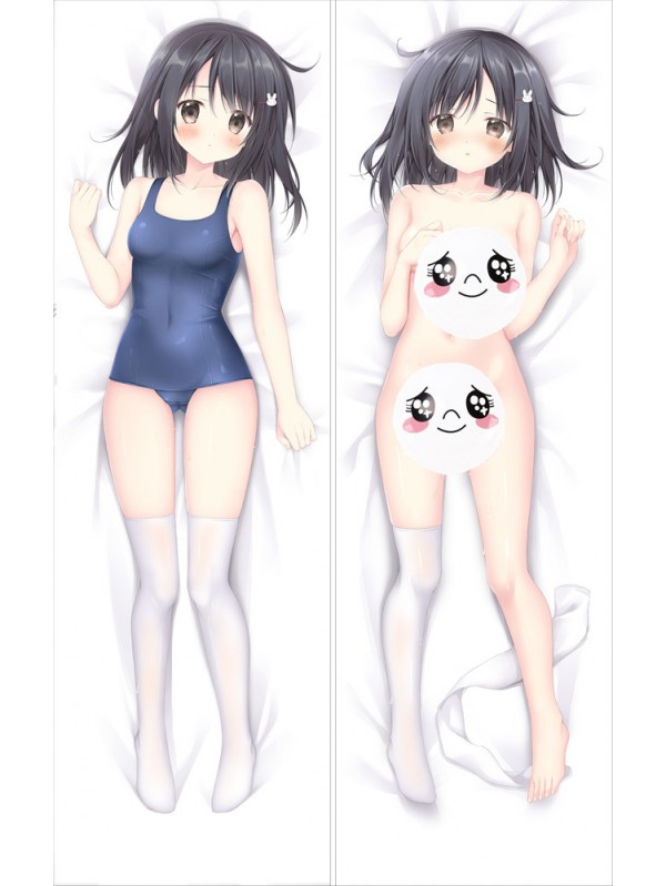 Original Black Haired Socks Anime Dakimakura Pillow Hugging Body Pillowcover