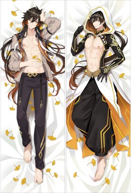 ZhongLi Genshin Impact Anime Dakimakura Pillow Hugging Body Pillowcover