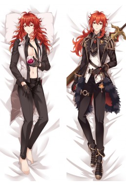 Genshin Impact Diluc Anime Dakimakura Pillow Discount Code