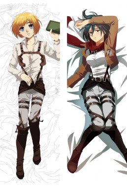 Attack on Titan Armin Arlert Mikasa Ackerman Anime Dakimakura Pillow Outlet