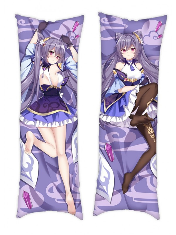 Genshin Impact Keqing Dakimakura Japanese Hugging Body Pillowcase Anime
