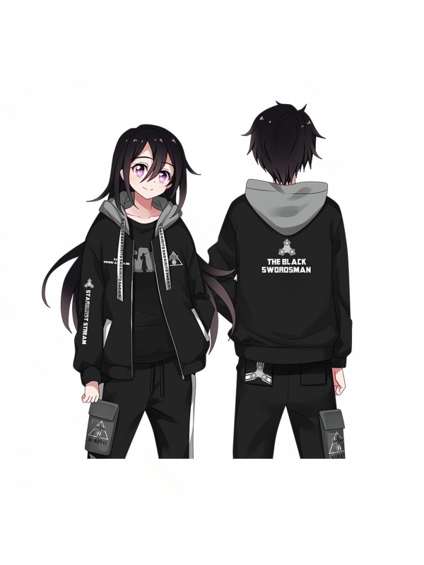 Kirigaya Kazuto Sword Art Online Unisex SAO Anime Coats Hoodies Cosplay Costume for men/women