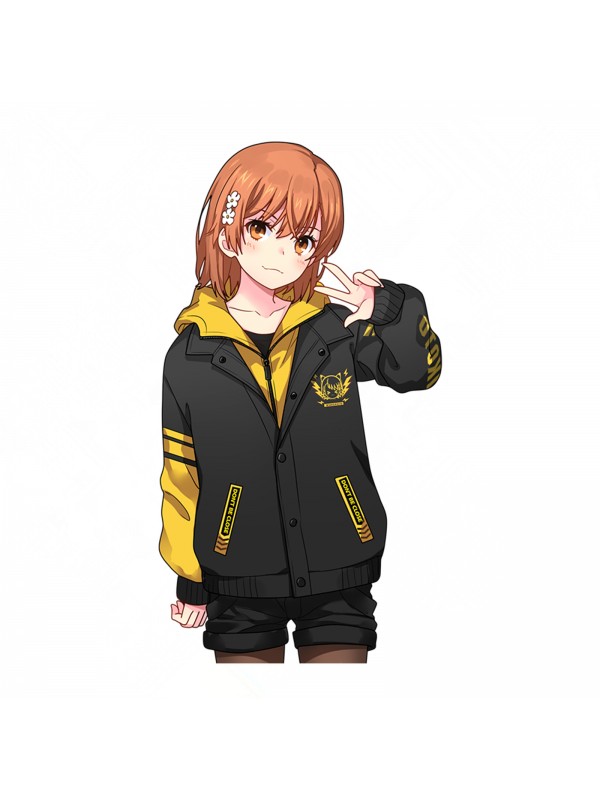 Misaka Mikoto Toaru Majutsu no Index Anime Jackets Coats Hoodies Cosplay Costume Sweatshirts
