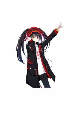 Tokisaki Kurumi DATE A LIVE Unisex 3D Printed Anime Coats Warm Hoodies Cosplay Costume