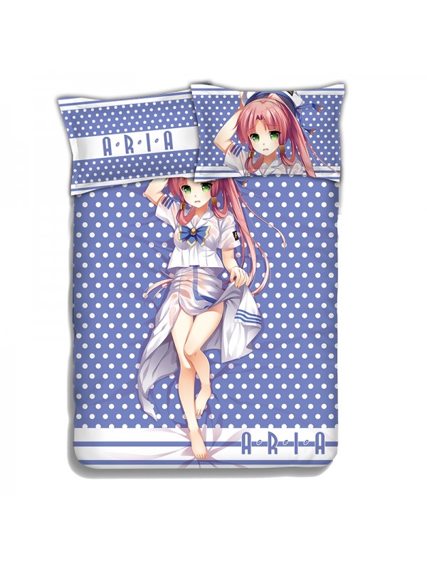 Aria Kanzaki - Aria the Scarlet Ammo Japanese Anime Bed Sheet Duvet Cover with Pillow Covers