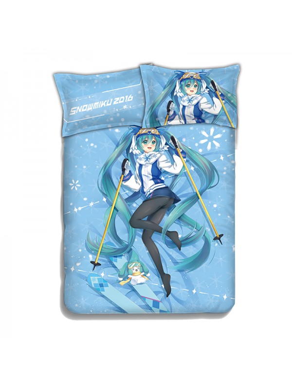 Miku Hatsune - Vocaloid Bedding Sets,Bed Blanket & Duvet Cover,Bed Sheet with Pillow Covers
