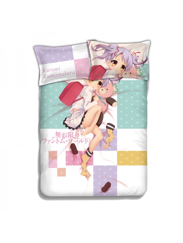 KUMAMAKURA Kurumi- Myriad Colors Phantom World Bed Sheet Duvet Cover with Pillow Covers