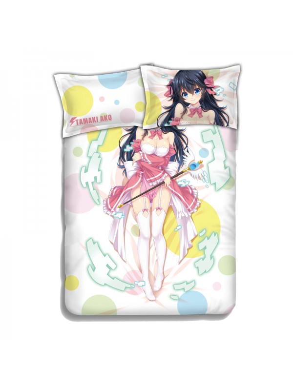 Tamaki Ako-netoge no yome wa onnanoko ja nai to omotta 4 Pieces Bedding Sets,Bed Sheet Duvet Cover