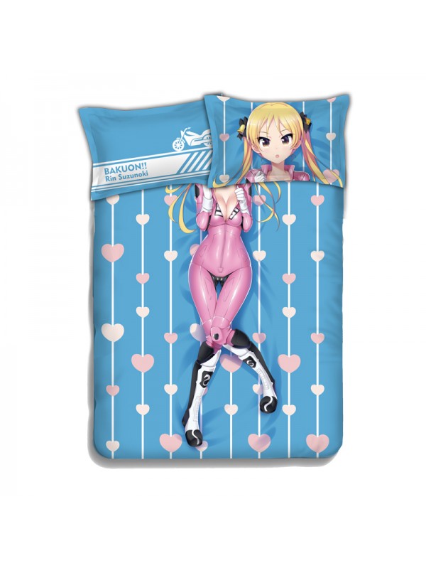 A maiden Japanese Anime Bed Sheet Duvet Cover with Pillow Covers
