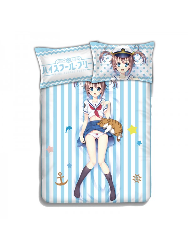 Akeno Misaki - High School Fleet Anime Bedding Sets,Bed Blanket & Duvet Cover,Bed Sheet