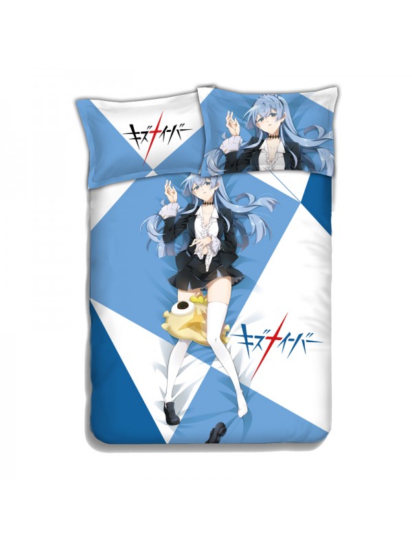 Noriko Sonozaki - Kiznaiver Japanese Anime Bed Blanket Duvet Cover with Pillow Covers