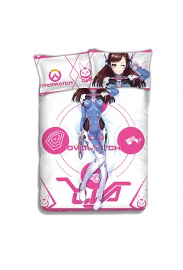 D.Va - Overwatch Japanese Anime Bed Blanket Duvet Cover with Pillow Covers