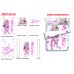 Leysritt-Fate kaleid liner Anime 4 Pieces Bedding Sets,Bed Sheet Duvet Cover with Pillow Covers