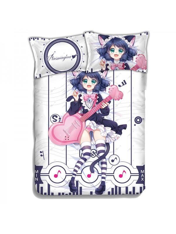 Plasmagica-show by rock Anime Bed Blanket Duvet Cover with Pillow Covers