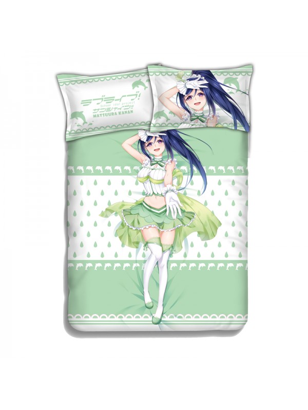 Kanan Matsuura-LoveLive Sunshine Japanese Anime Bed Blanket Duvet Cover with Pillow Covers