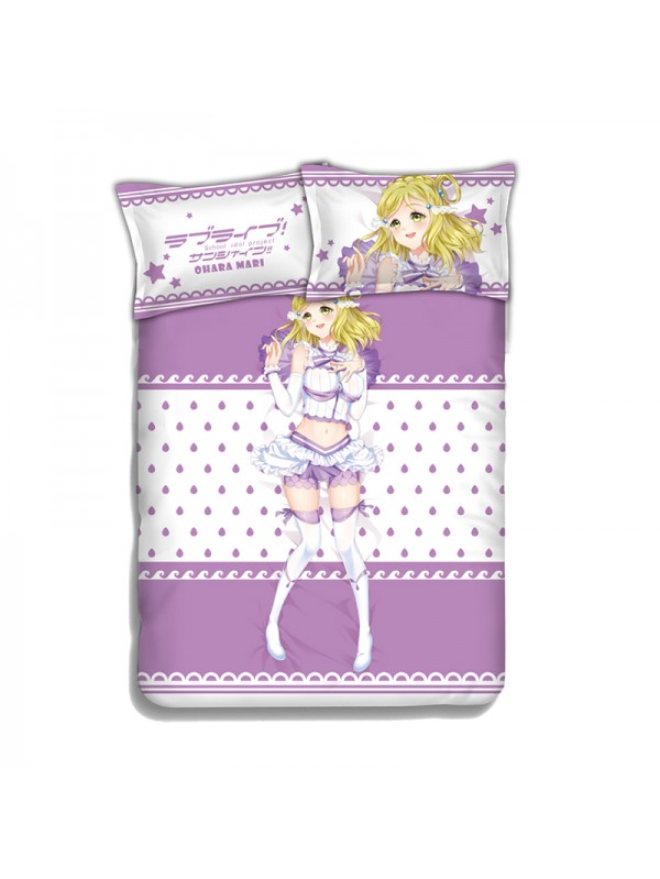 Mari Ohara-LoveLive Sunshine Anime Bed Sheet Duvet Cover with Pillow Covers