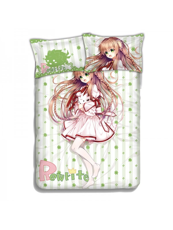 Kanbe Kotori-Rewrite Japanese Anime Bed Sheet Duvet Cover with Pillow Covers