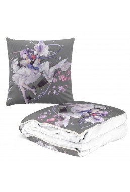 Sexy Throw Blanket With Pillow Anime 2-IN-1 Azur Lane Unicorn 38x38/150x180