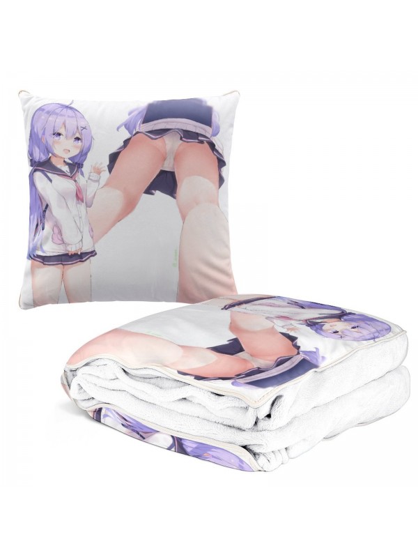2023 Cozy Pillow And Blanket Combo Anime 2-IN-1 Azur Lane Unicorn 38x38/150x180