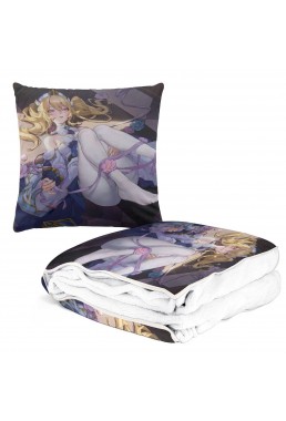 Durable Anime 2 IN 1 Travel Blanket And Pillow Set Genshin Impact Barbara 38x38/150x180