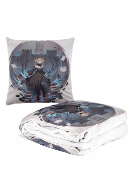Coolest Anime 2 IN 1 Travel Blanket And Pillow Set Genshin Impact Barbara 38x38/150x180