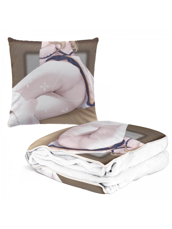 Tap Anime 2 IN 1 Travel Blanket And Pillow Set Genshin Impact Barbara 38x38/150x180