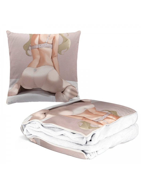 Wholesale Anime 2 IN 1 Travel Blanket And Pillow Set Genshin Impact Barbara 38x38/150x180