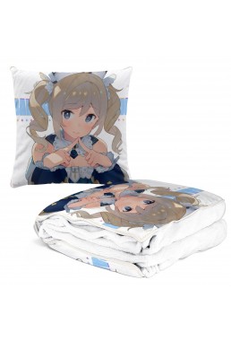 Clearance Anime 2 IN 1 Travel Blanket And Pillow Set Genshin Impact Barbara 38x38/150x180