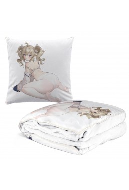 Personalised Anime 2 IN 1 Travel Blanket And Pillow Set Genshin Impact Barbara 38x38/150x180