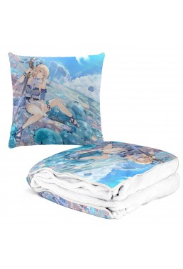 Tap Anime 2 IN 1 Travel Blanket And Pillow Set Genshin Impact Jean 38x38/150x180