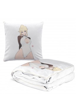 Cheap Anime 2 IN 1 Travel Blanket And Pillow Set Genshin Impact Jean 38x38/150x180