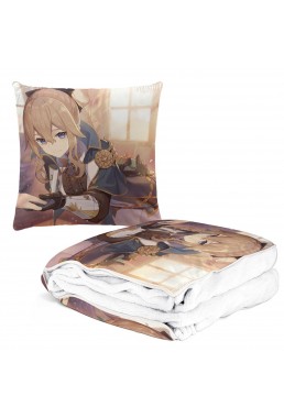 2023 Anime 2 IN 1 Travel Blanket And Pillow Set Genshin Impact Jean 38x38/150x180