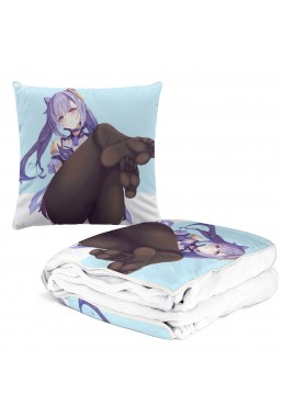 Special Anime 2 IN 1 Travel Blanket And Pillow Set Genshin Impact Keqing 38x38/150x180