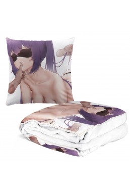 Limited Edition Anime 2 IN 1 Travel Blanket And Pillow Set Genshin Impact Keqing 38x38/150x180