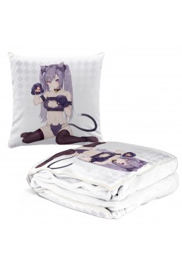High Quality Anime 2 IN 1 Travel Blanket And Pillow Set Genshin Impact Keqing 38x38/150x180