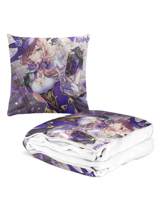 Tap Anime 2 IN 1 Travel Blanket And Pillow Set Genshin Impact Lisa 38x38/150x180