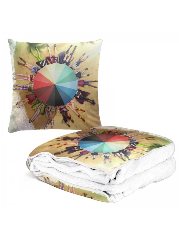 Sexy Anime 2 In 1 Travel Blanket And Pillow Set Naruto Haruno Sakura